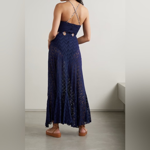 PatBO La Mer Trim Beach Dress in Indigo - Picture 4 of 16